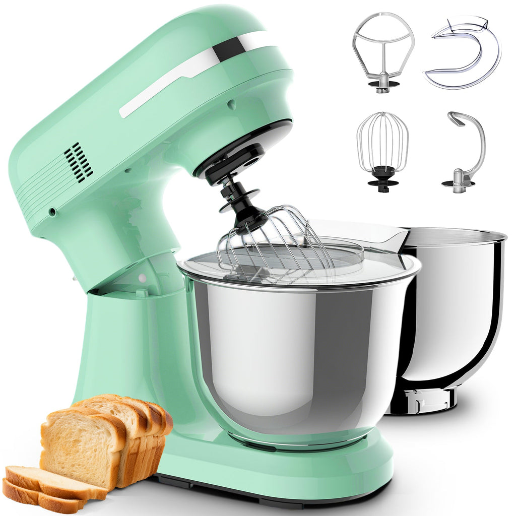 5.5QT/4.5QT Dual Bowls Electric Stand Mixer, 12-Speed Tilt-Head Food Mixer