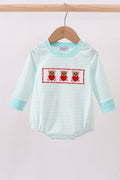 Blue bear embroidery bubble