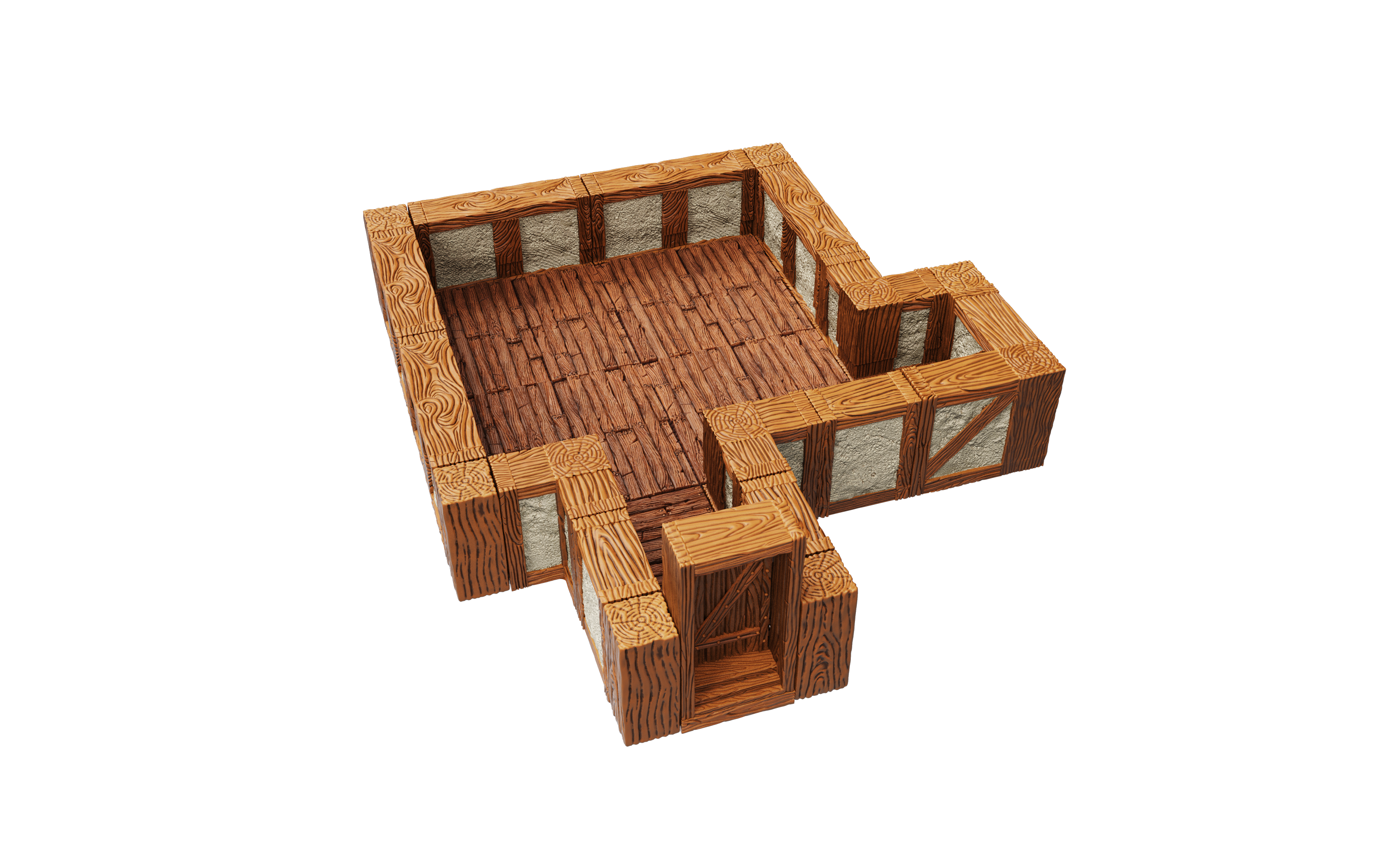 WarLock Tiles: Expansion Pack - 1 in. Town & Village Straight Walls