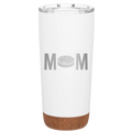 Mom Hockey 20 oz Tumbler | White