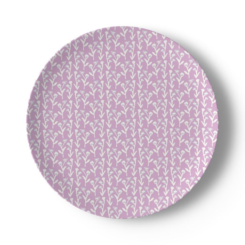 Set of Lilac Ivy Manor China Plates (Set of 2, 4 or 8)