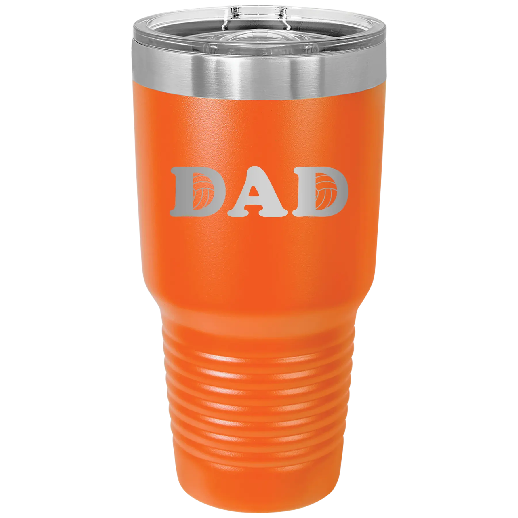 Volleyball Dad 30 oz Tumbler | Orange