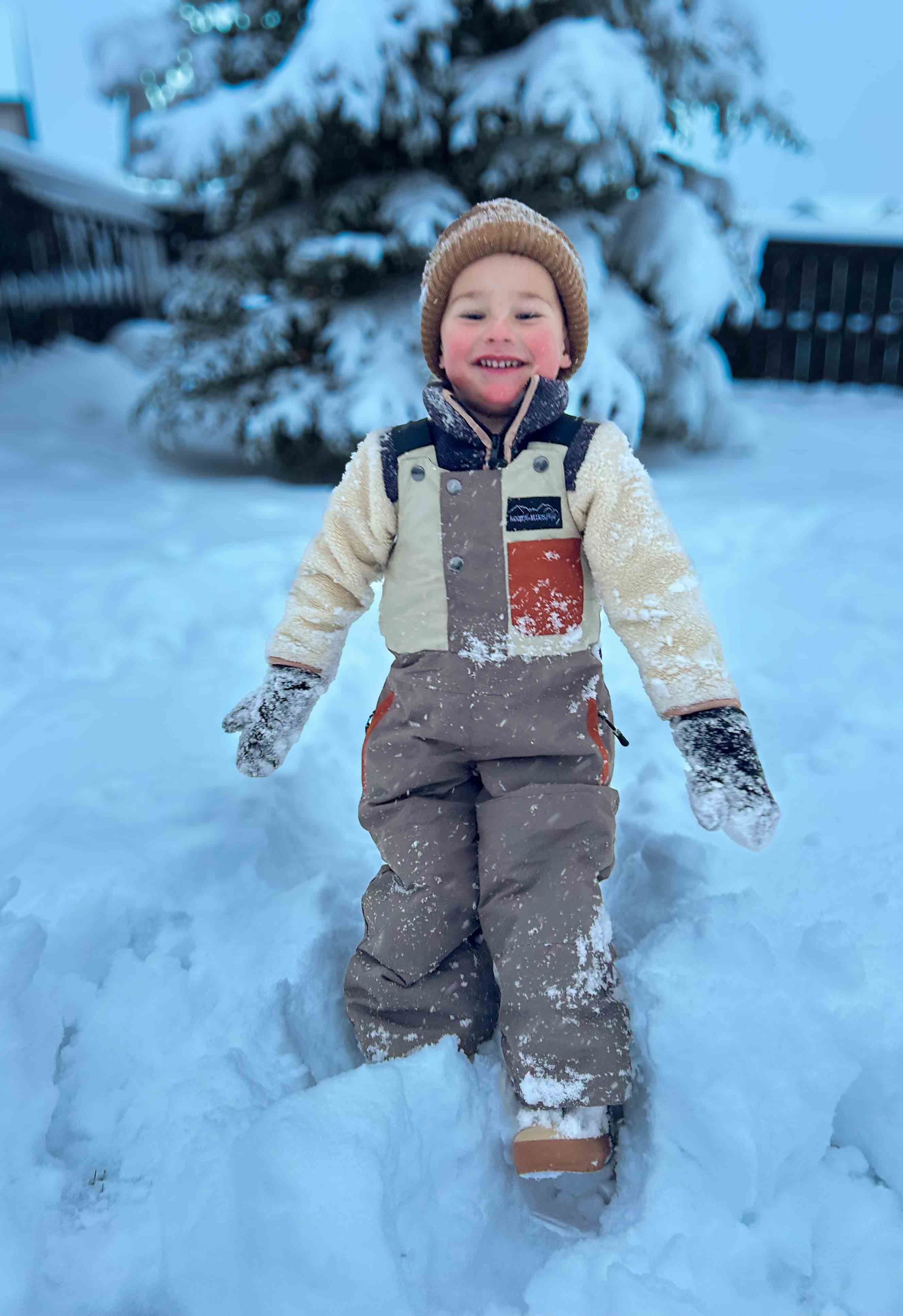 Waterproof Snow bib for youth and toddler