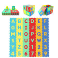 36-Piece Interlocking Baby Puzzle Floor Tiles with Educational Alphabet