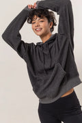 Cozy Long-Sleeve Hoodie with Practical Kangaroo Pocket