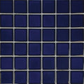 Aquatica Cobalt Blue 2"x2" Porcelain Mosaic Pool Tile 12.5"x12.5" - Harmony Collection