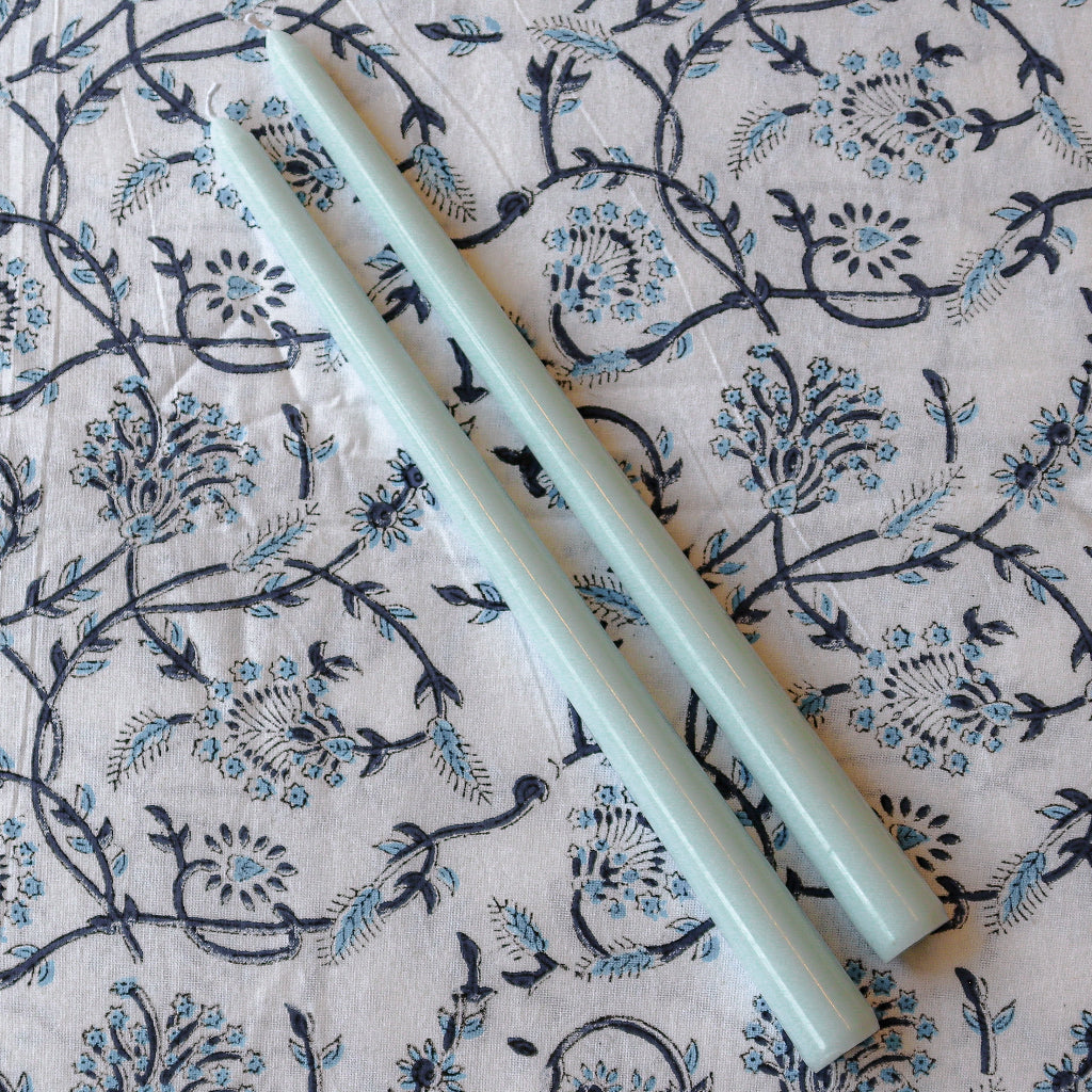 Extra Tall Baby Blue Taper Candle, 1 Case of 24 Packs (4 Candles per Pack)