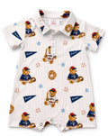 Baseball Bears Polo Shorty One-Piece