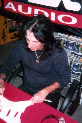 Alice Cooper Signed Skull Snakes Photo Graphics Strat Guitar ACOA