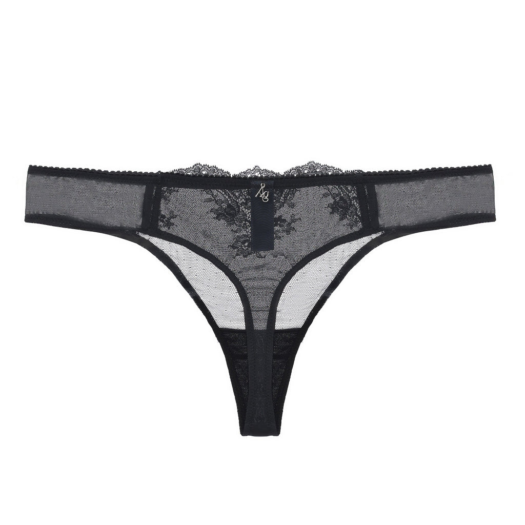 Kim Stretch Lace & Mesh Thong