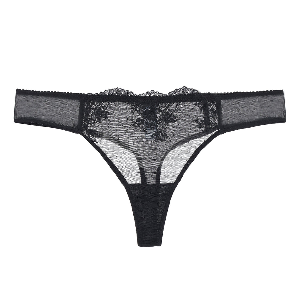 Kim Stretch Lace & Mesh Thong