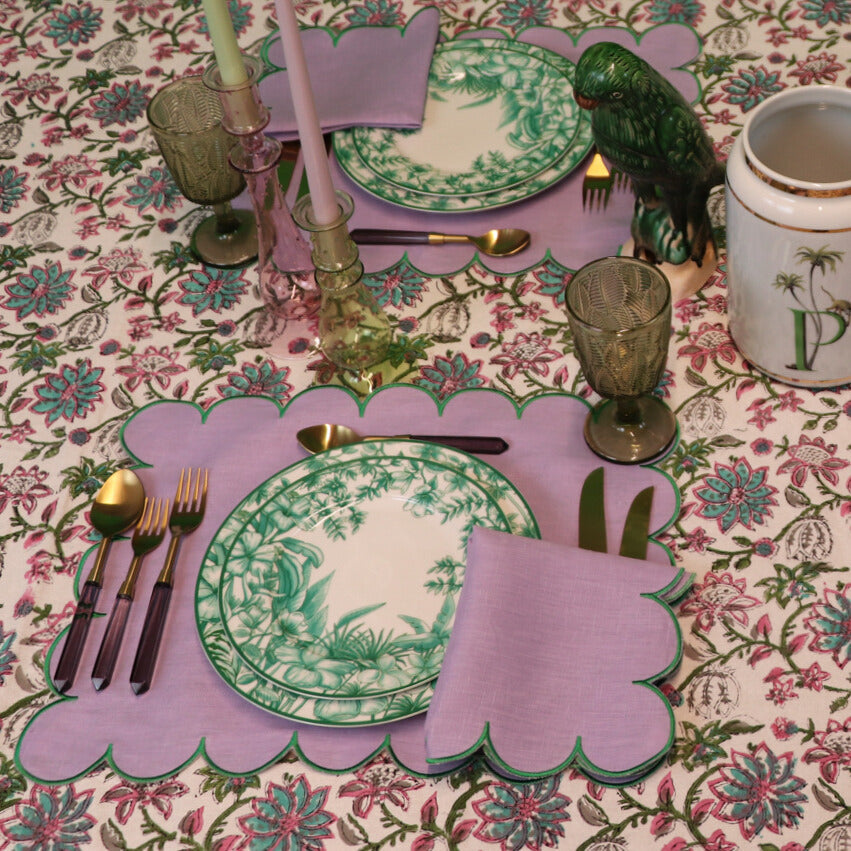 Lilac Adorned Napkin - Set of 4