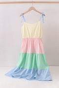 Color block tiered mom&me dress
