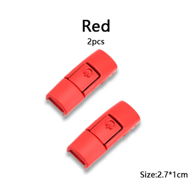 New Colorful Shoelaces Press buckle Metal Shoelace Clip Press Lock Kids Adult Shoes Accessories AF1 Sneaker Kits Metal Laces Tip