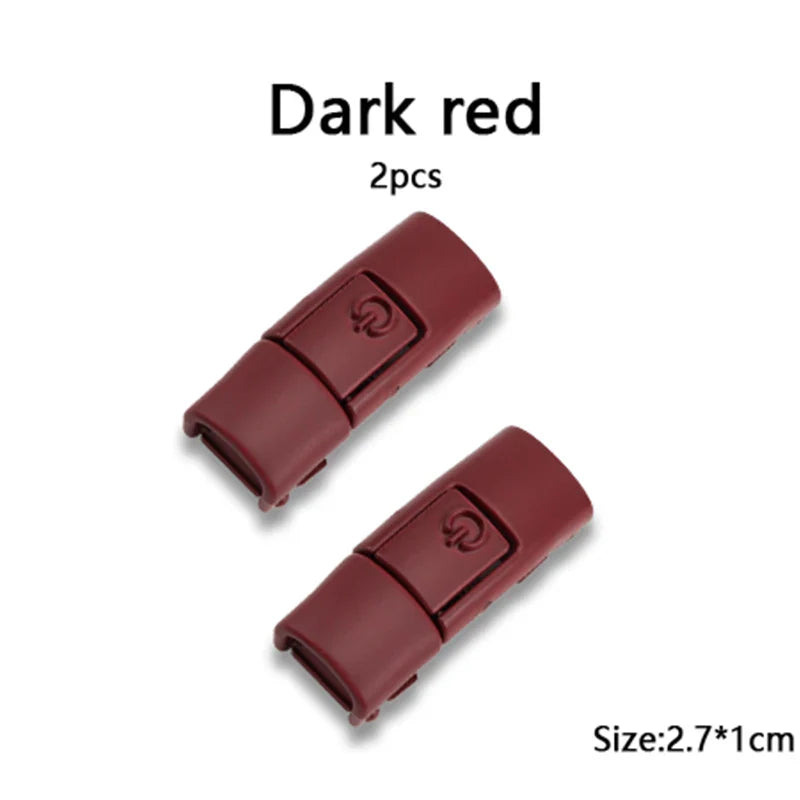 New Colorful Shoelaces Press buckle Metal Shoelace Clip Press Lock Kids Adult Shoes Accessories AF1 Sneaker Kits Metal Laces Tip