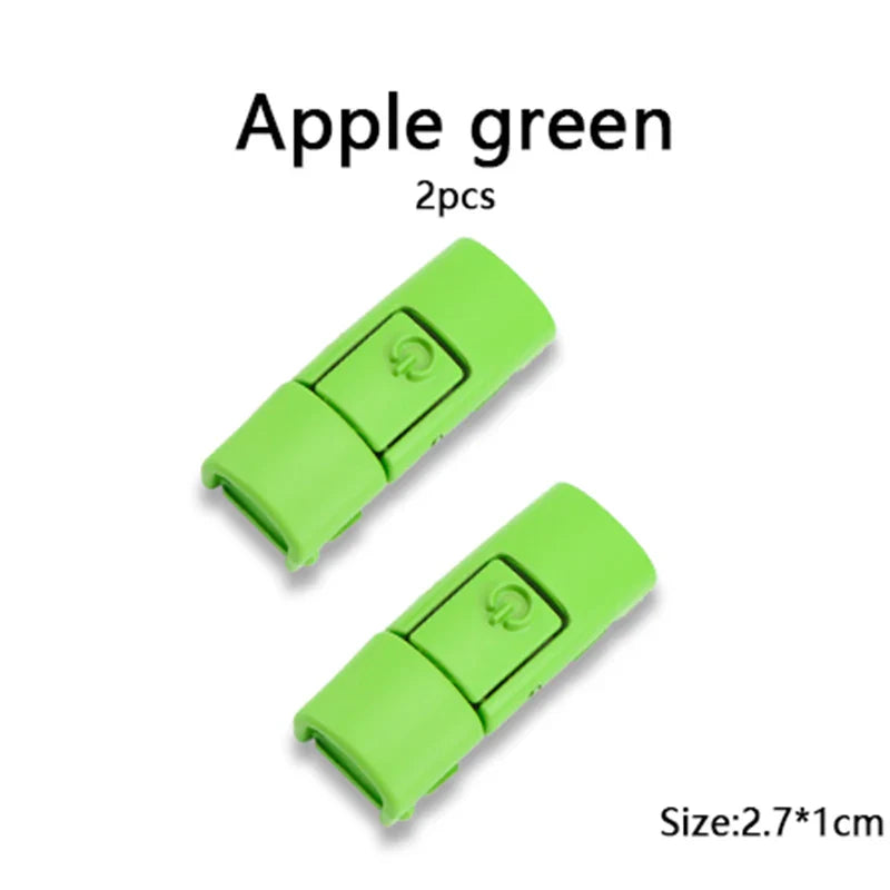 New Colorful Shoelaces Press buckle Metal Shoelace Clip Press Lock Kids Adult Shoes Accessories AF1 Sneaker Kits Metal Laces Tip