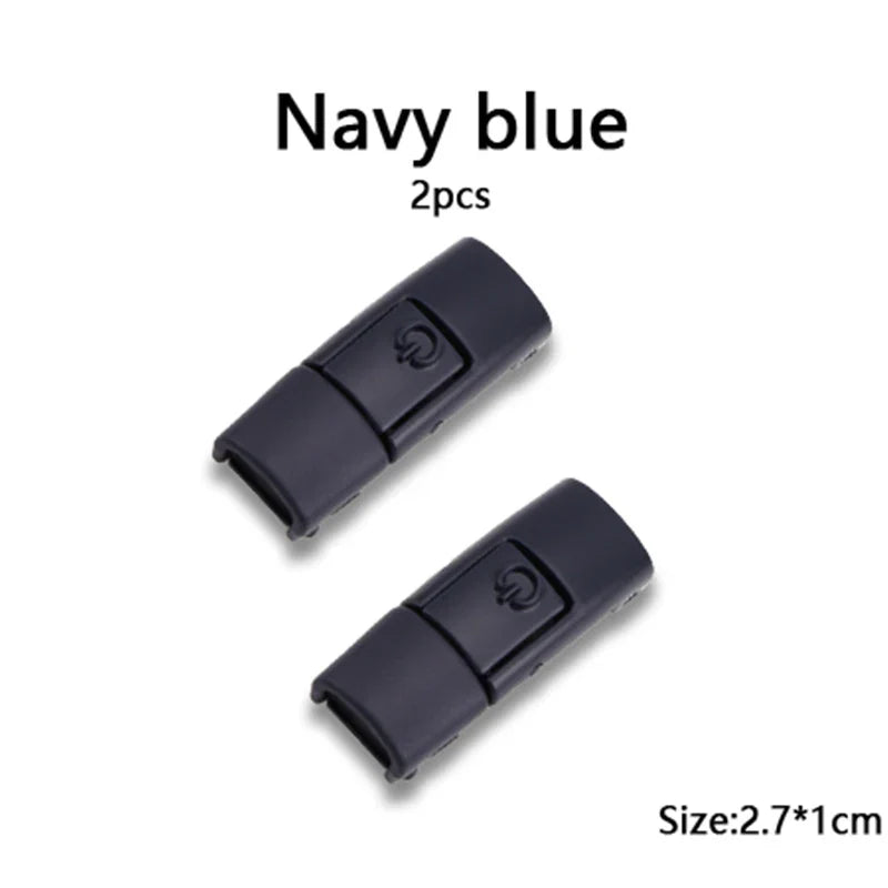 New Colorful Shoelaces Press buckle Metal Shoelace Clip Press Lock Kids Adult Shoes Accessories AF1 Sneaker Kits Metal Laces Tip