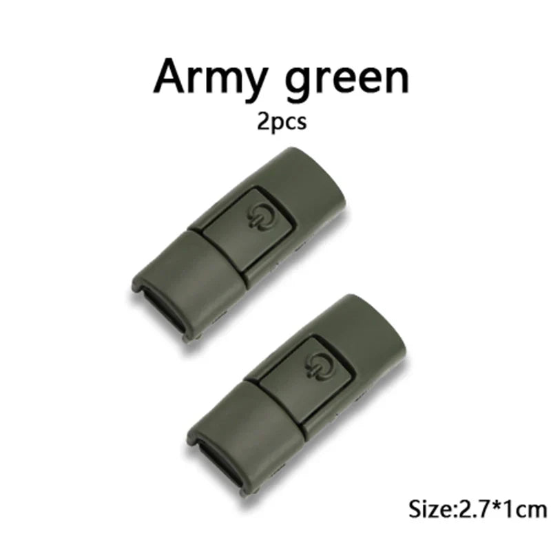 New Colorful Shoelaces Press buckle Metal Shoelace Clip Press Lock Kids Adult Shoes Accessories AF1 Sneaker Kits Metal Laces Tip