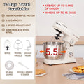 SUNATUR Electric Stand Mixer Professional Kitchen Mixer Egg Beater Cream Whisk Dough Mixer Home Commercial Use