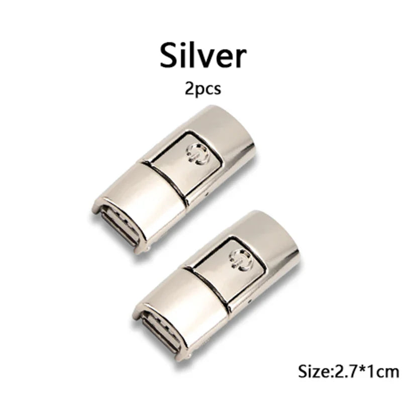 New Colorful Shoelaces Press buckle Metal Shoelace Clip Press Lock Kids Adult Shoes Accessories AF1 Sneaker Kits Metal Laces Tip
