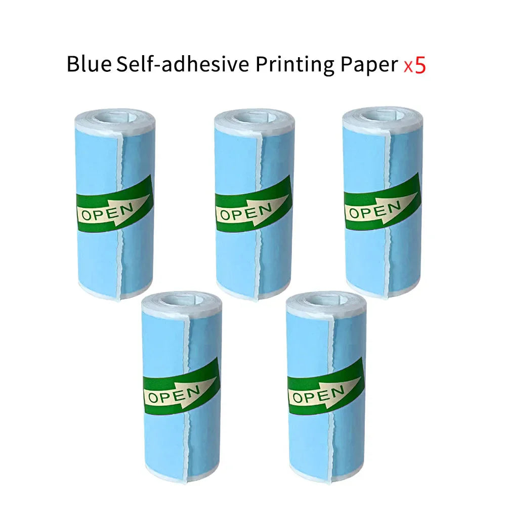 Mini Portable Printer Thermal Paper HD 57*25mm Universal Self-adhesive Roll Paper Label Sticker For Phone Printing Picture Photo