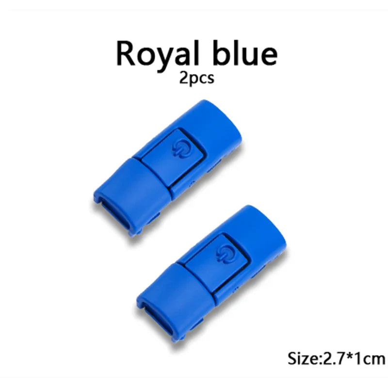 New Colorful Shoelaces Press buckle Metal Shoelace Clip Press Lock Kids Adult Shoes Accessories AF1 Sneaker Kits Metal Laces Tip