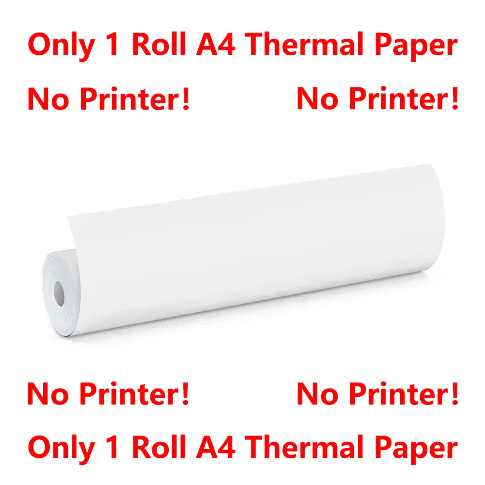 Portable A4 Thermal Printer Document Tattoo Printer Bluetooth Wireless Mini Printer Notes lmage Photo Printing Machine A4 Paper