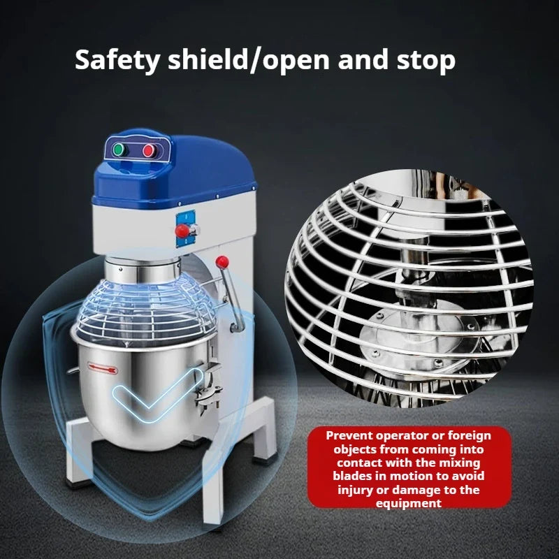 Automatic Dough Mixer And Egg Beater For Bakeries Commercial Grade