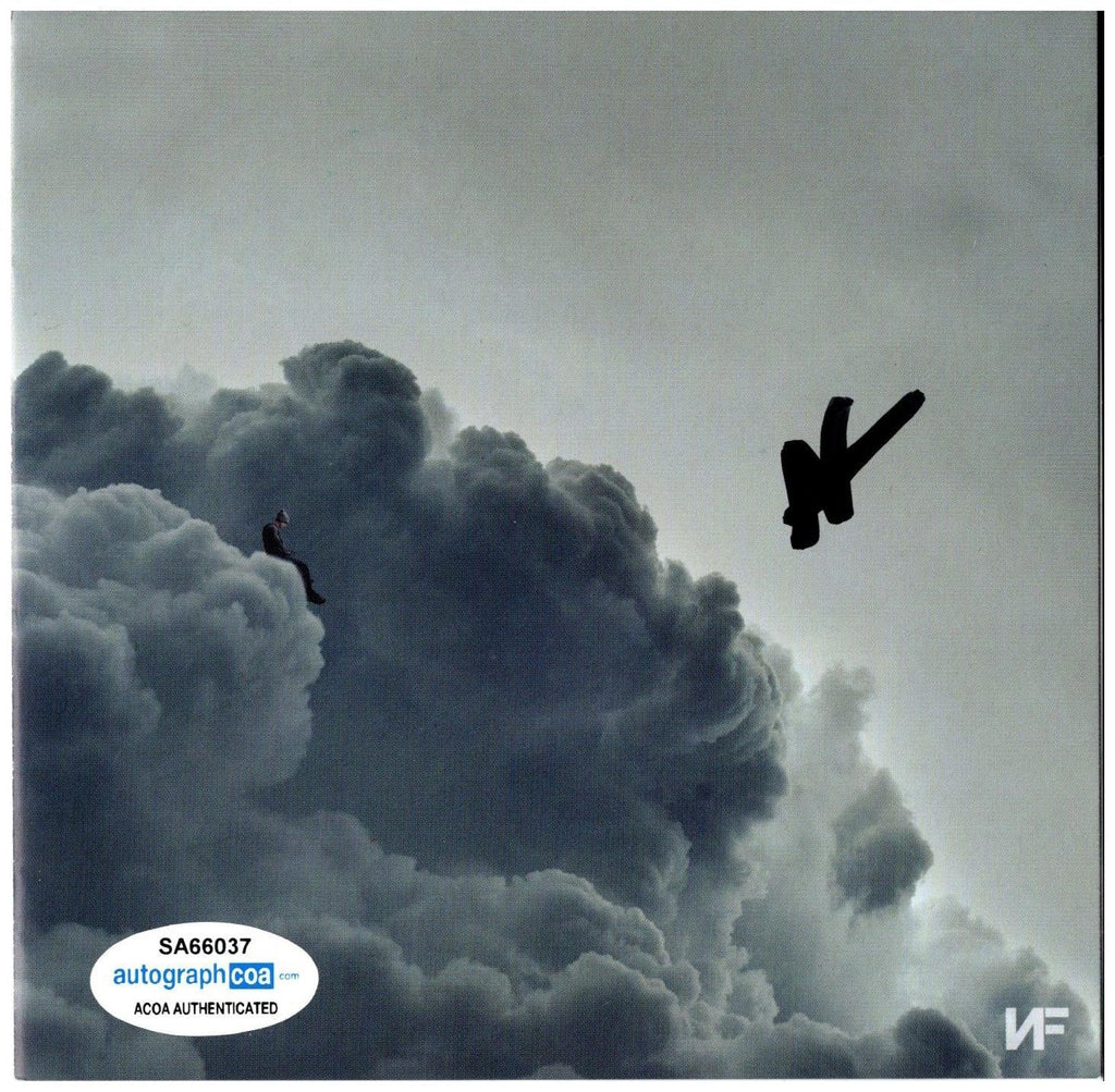 NF The Rapper N.F. Nathan Feuerstein Autographed Clouds Mixtape CD Cover ACOA