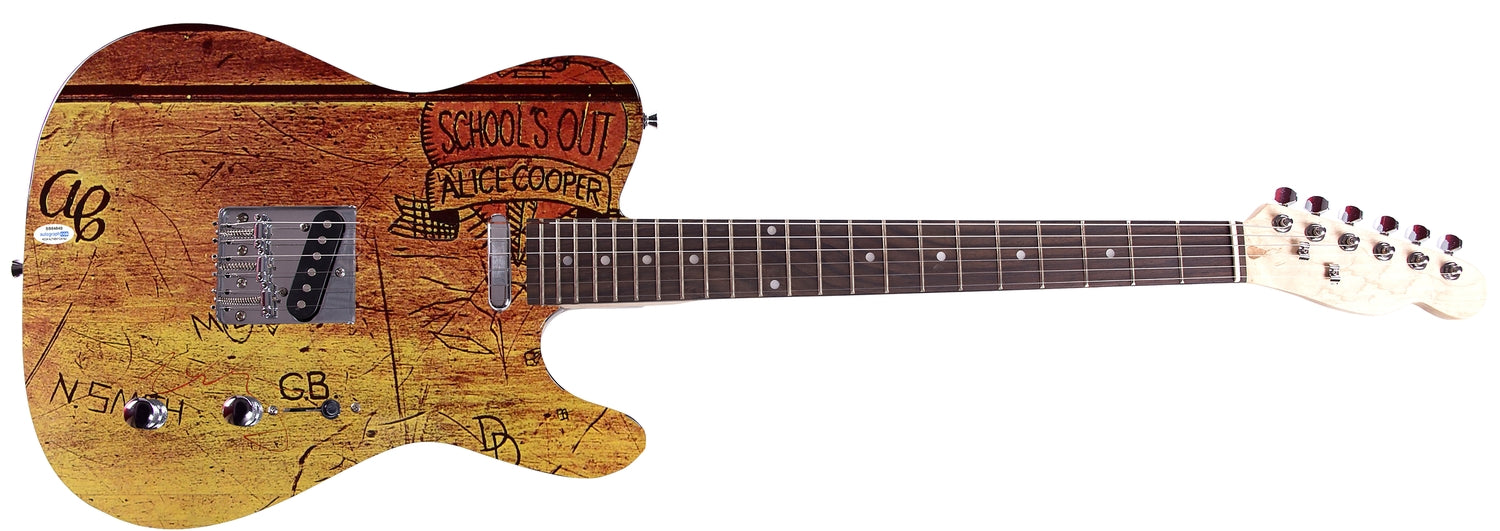 Alice Cooper Signed Schools Out Album CD Photo Graphics Guitar ACOA