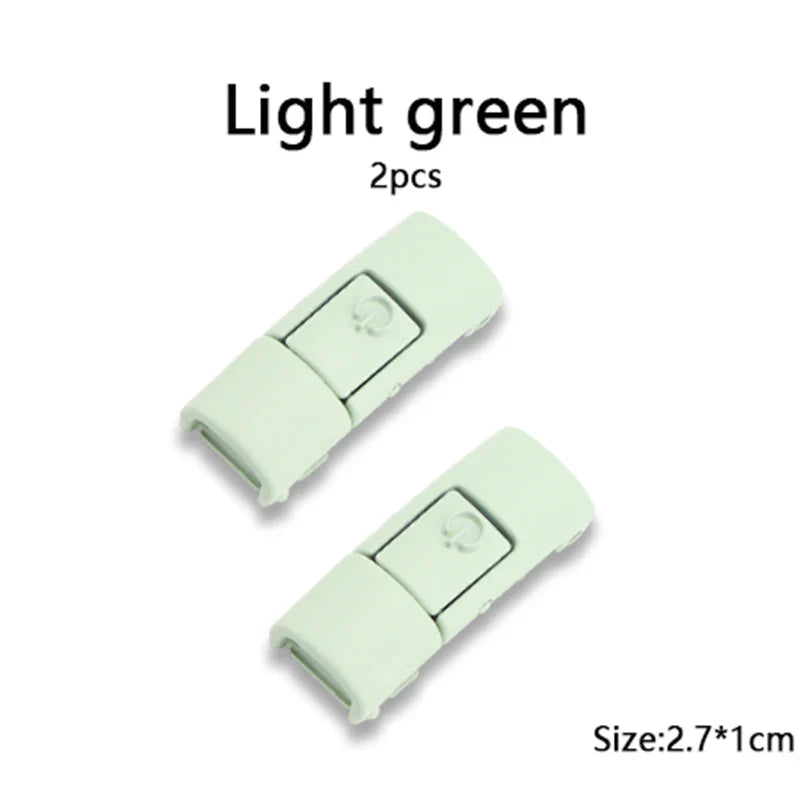 New Colorful Shoelaces Press buckle Metal Shoelace Clip Press Lock Kids Adult Shoes Accessories AF1 Sneaker Kits Metal Laces Tip