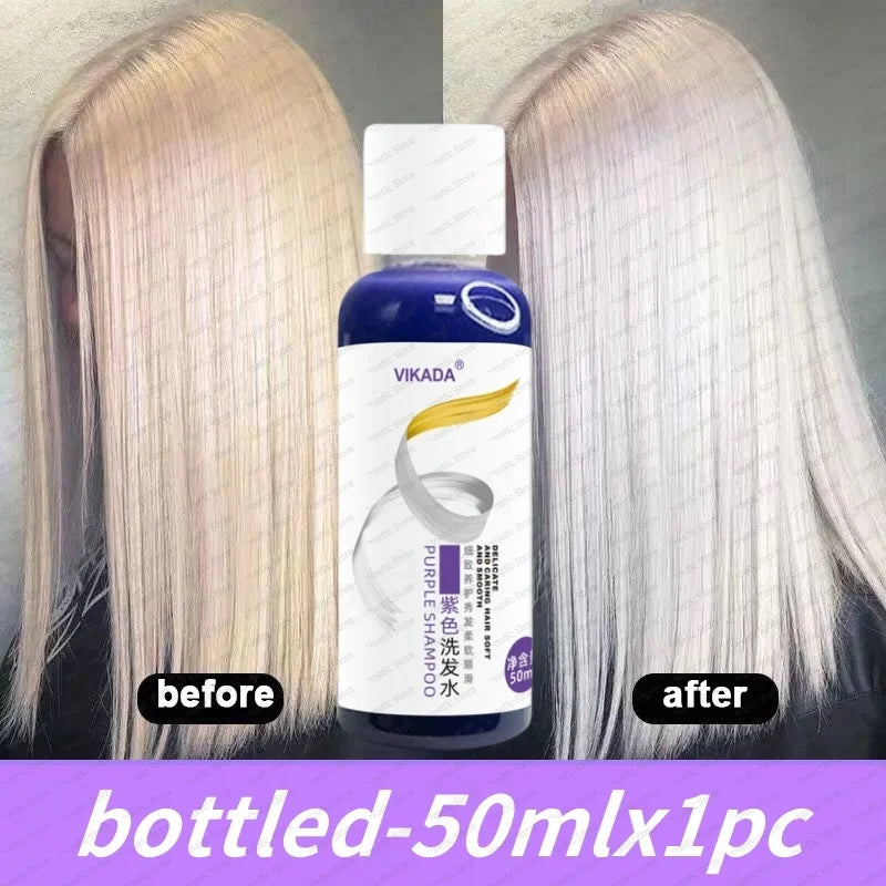 Professional Purple Shampoo Professional Yellow Removal Post Dyeing Gray Hair Care Bleached Highlighted Shampoo Revitalize 300ml