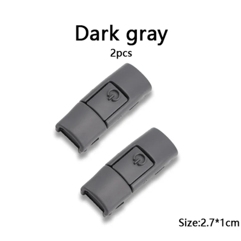 New Colorful Shoelaces Press buckle Metal Shoelace Clip Press Lock Kids Adult Shoes Accessories AF1 Sneaker Kits Metal Laces Tip