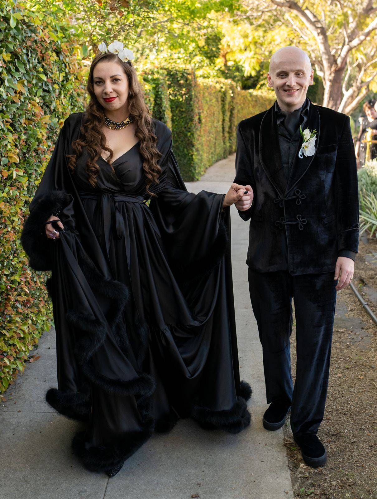 Luxury Satin Feather Bridal Robe | Victorian Style Wedding & Photoshoot Robe