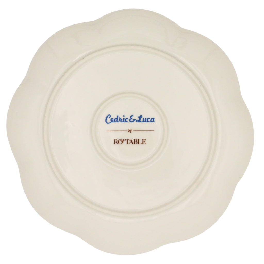 Valensole Lavender Scalloped Starter Plate - Case of 12 Plates (+3 Bonus Plates)