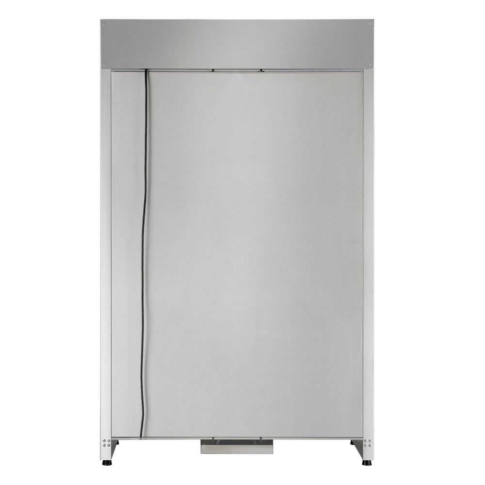 FORNO Abruzzo 48-Inch Dual Zone Wine Cellar, 102 Bottles, 24 cu. ft., Clear Acrylic Holders & Stainless Trim Shelves