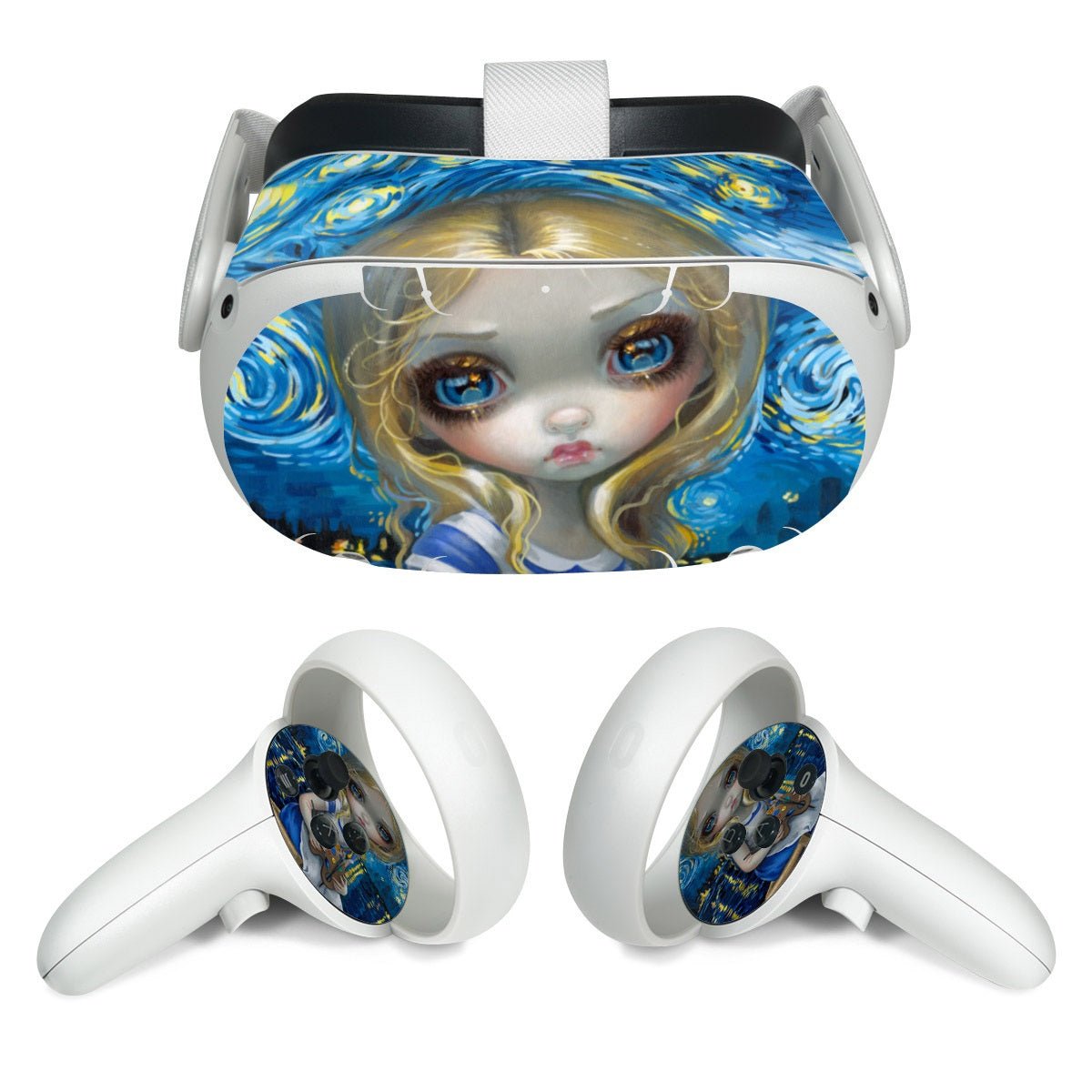 Alice in a Van Gogh - Meta Quest 2 Skin