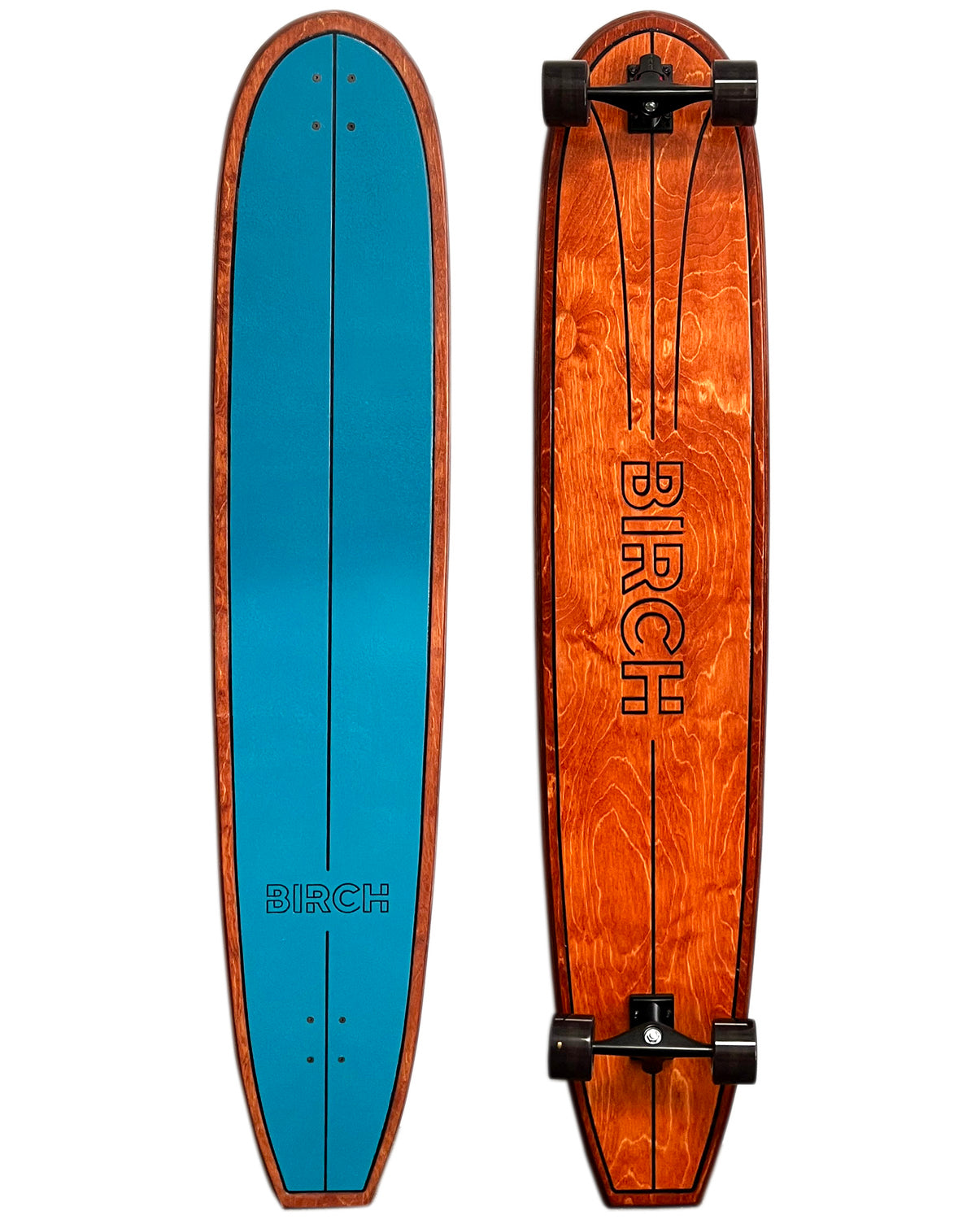 BIRCH 60" LOG Longboard Cruiser Skateboard - Complete Setup or Deck Only