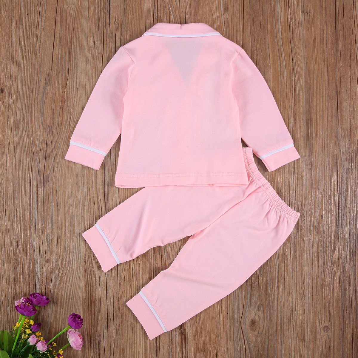 Cotton Two-Piece Pajama Set for Toddlers and Kids - # BAAA81810024