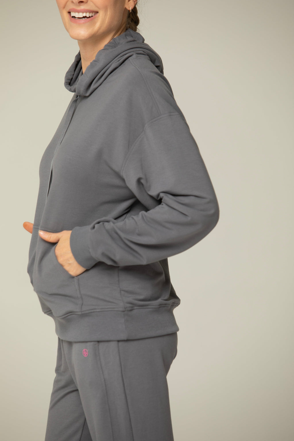 Luna Relaxed Fit Hoodie for Women – Soft Cotton Blend Athleisure Sweatshirt with Kangaroo Pocket