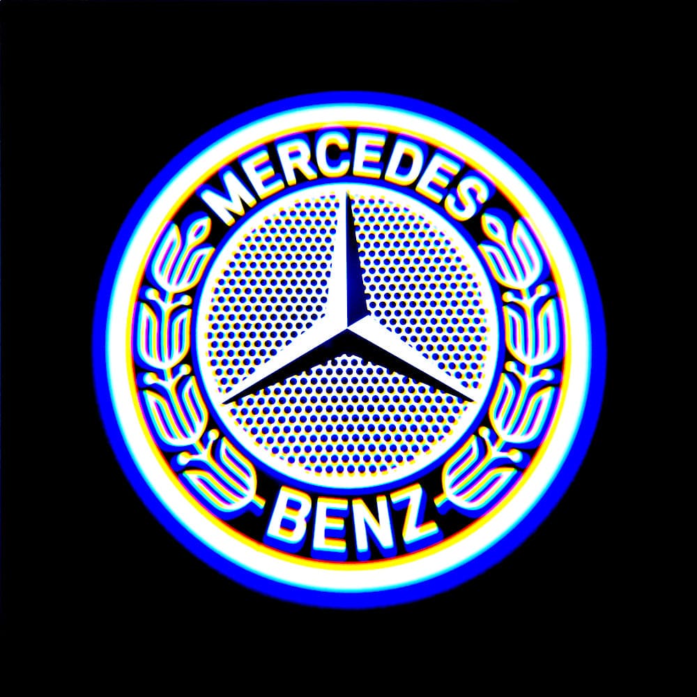 Mercedes-Benz C-Class AMG C63/C63 S Sedan 4 Doors 4th Gen W205 Premium Door Puddle Lights Various Designs 2015-2021