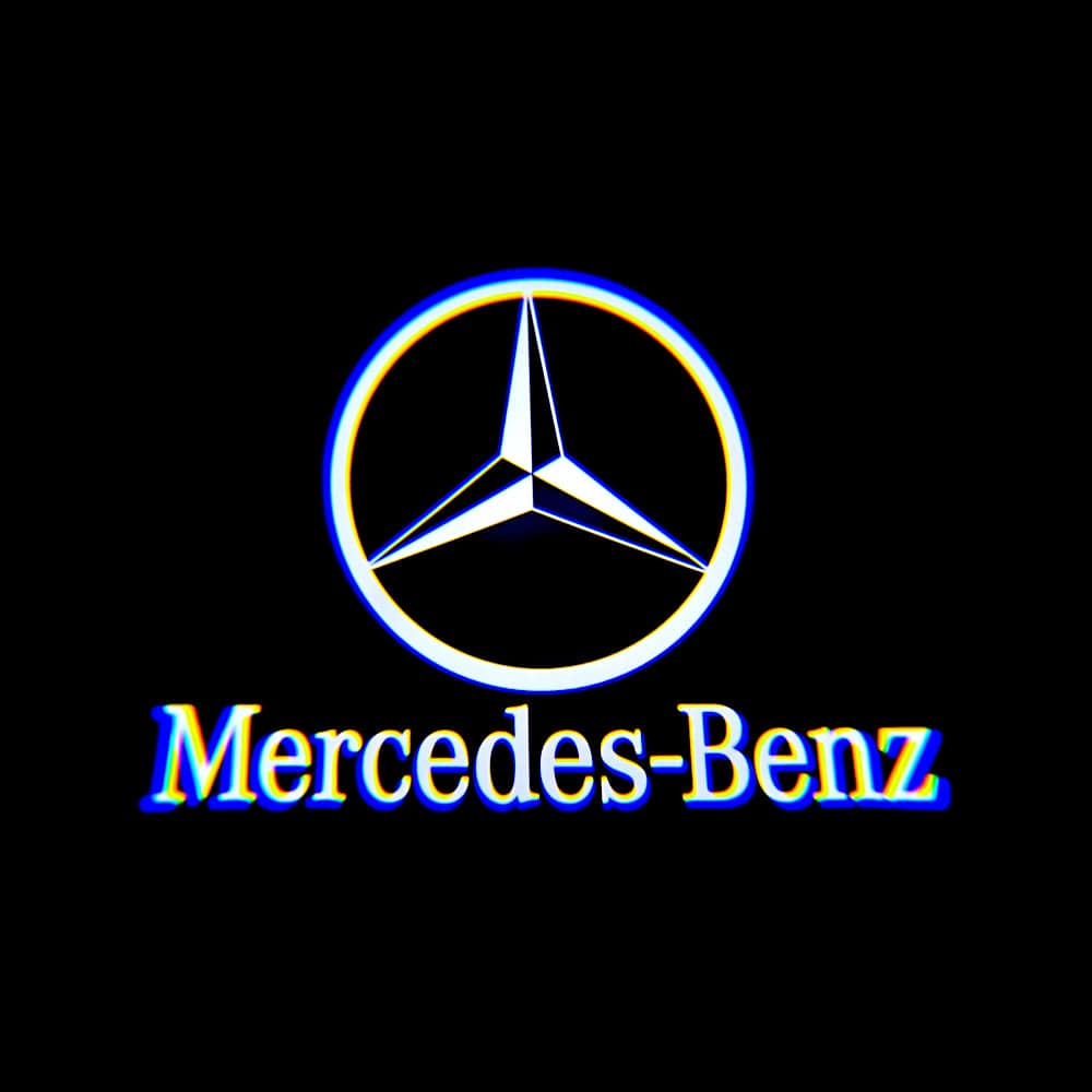 Mercedes-Benz C-Class AMG C63/C63 S Sedan 4 Doors 4th Gen W205 Premium Door Puddle Lights Various Designs 2015-2021