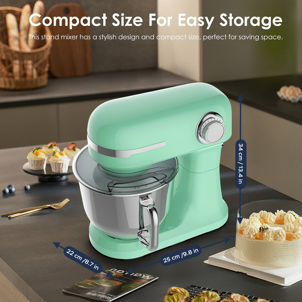 5.5QT/4.5QT Dual Bowls Electric Stand Mixer, 12-Speed Tilt-Head Food Mixer