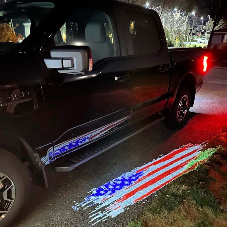 Premium LED Side Wing Mirror Projector Puddle Approach Lights for Ford F450 - 2017-2026