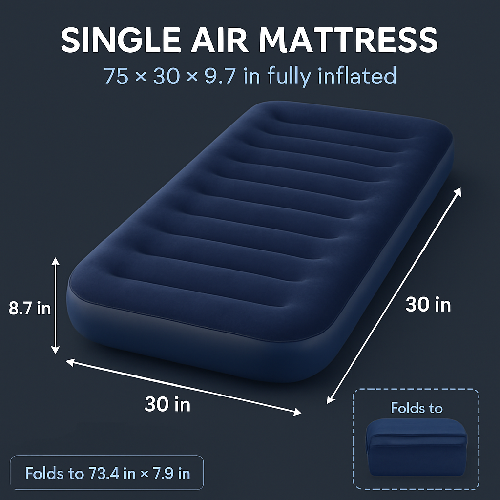 Inflatable Air Mattress for Home and Camping