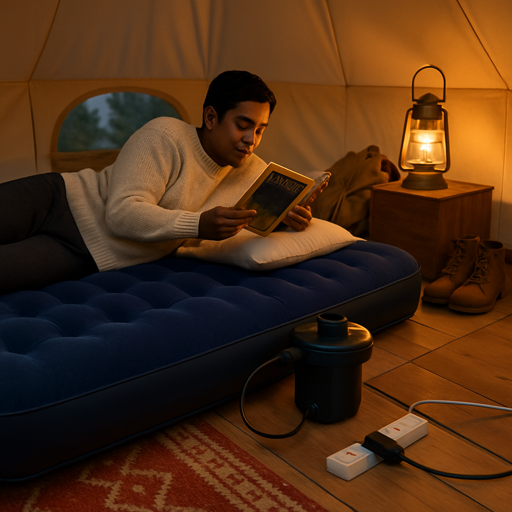 Inflatable Air Mattress for Home and Camping