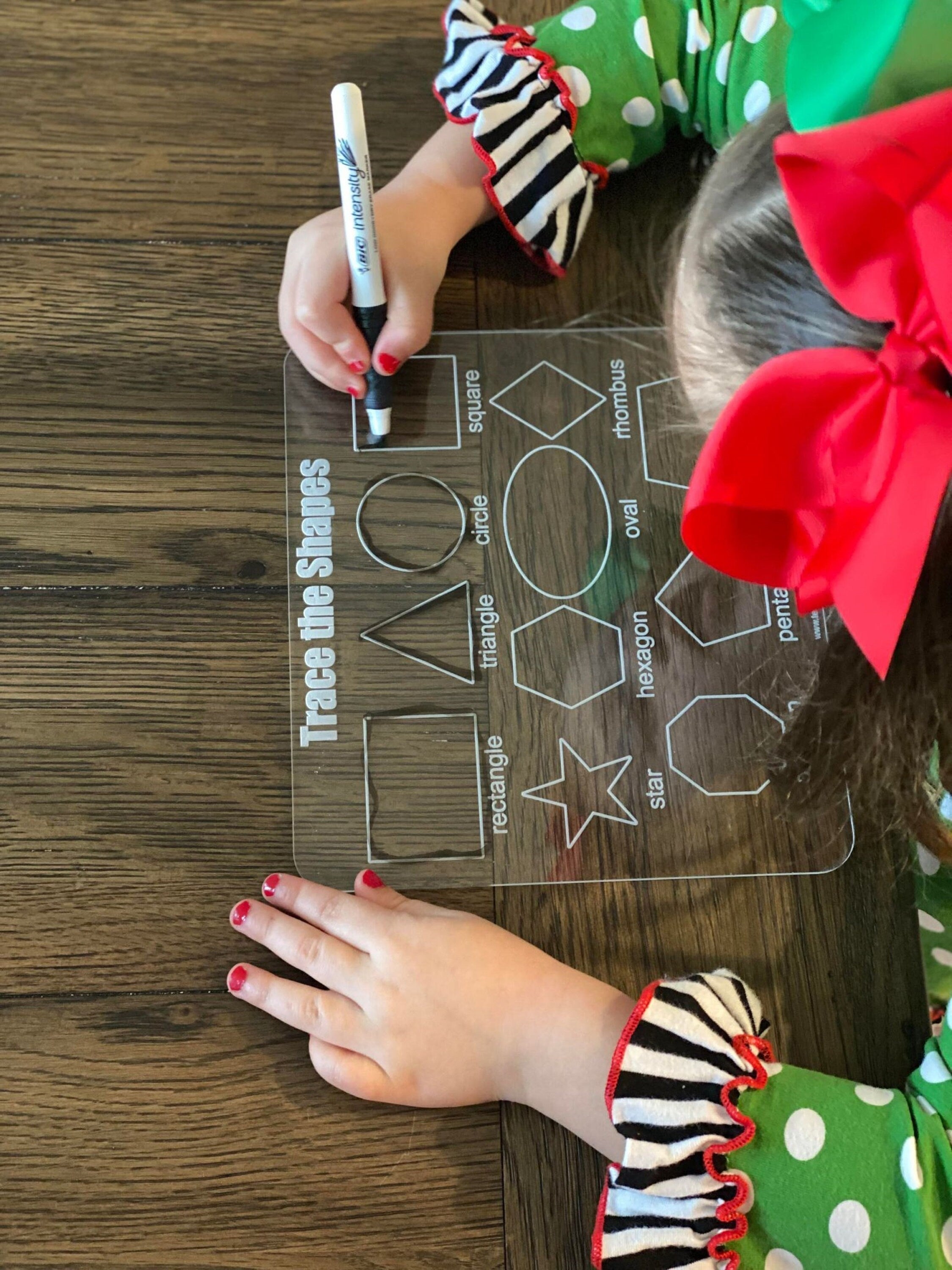 Name Tracing Board | Dry Erase Learning Board | Reusable Personalized Washable Board | Preschool Learning | Education Supplies