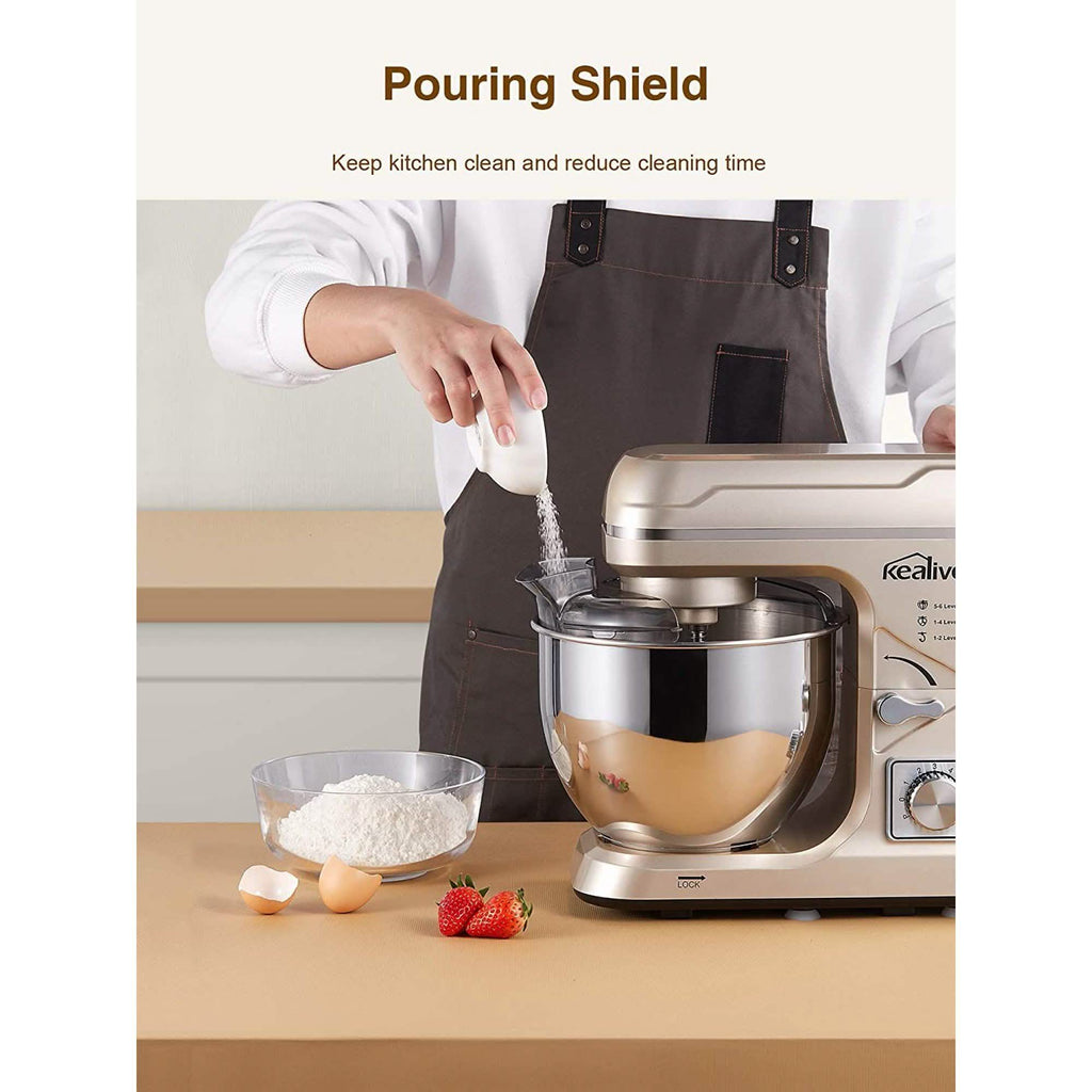 Kealive Stand Mixer - Electric Food Mixer Kitchen with 5.5QT