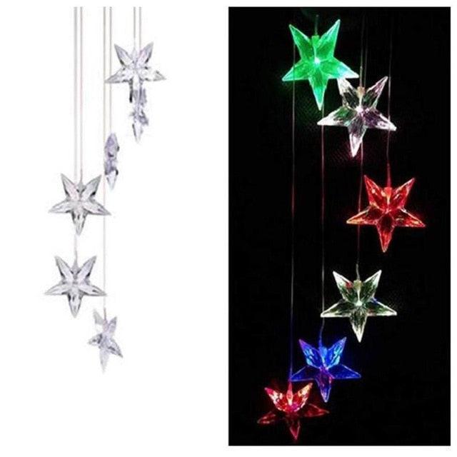 LED Solar Wind Chimes-Butterfly Bells Power Changeable Light Waterproof Colorful  Wind Chime Lamp For Home Outdoor Garden Yard Decoration Birthday Gifts For Mom Hanging Decorative Romantic Patio Lights  Yard Garden Home Party