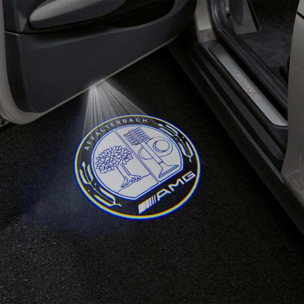 Mercedes-Benz C-Class 4th Gen AMG C63/C63 S Coupe/Cabriolet 2 Doors Premium Door Puddle Lights Various Designs 2016-2021